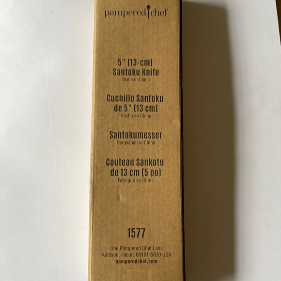The Pampered Chef Kitchen Pampered Chef 5 Santoku Knife Poshmark